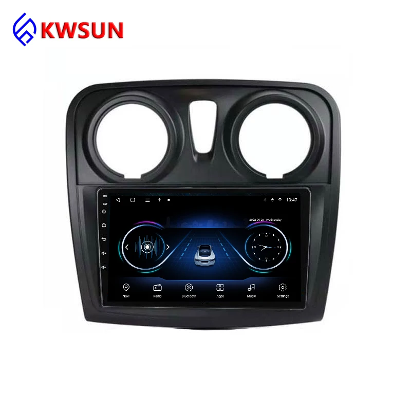 Автомобильный DVD-плеер для Renault Logan I Sandero Lada Lergus Dacia 2014-2019 Carplay GPS 5G WIFI стерео