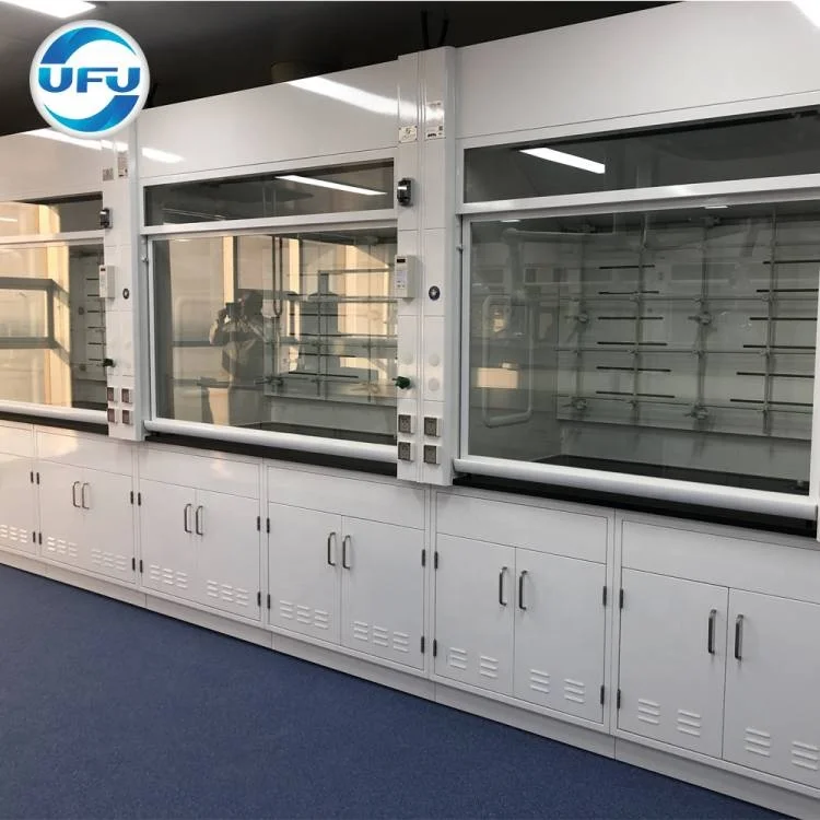 Fume Hood  laboratory furniture  UFU  made China Supply with Flammable Resistant Cabinets