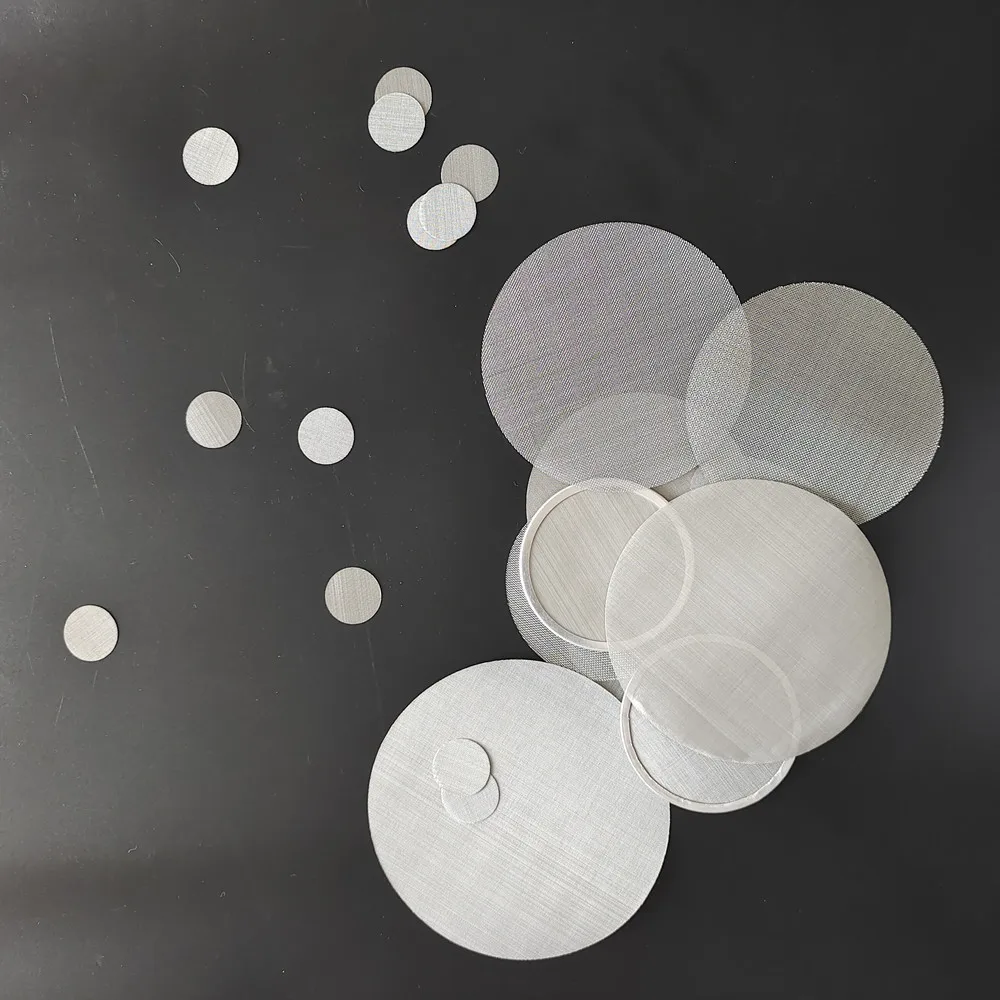 WIre mesh factory custom steel filter 0.5-200micron Round stainless steel filter discs