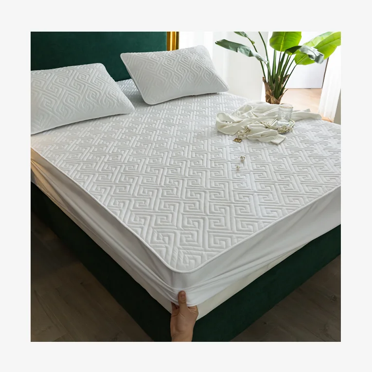 Wholesale High Quality Quilted Breathable Soft Mattress Cover Protector Bed Bug Mattress Cover