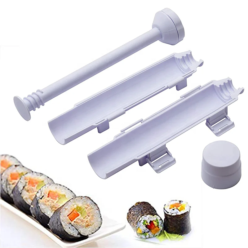 Household Cylindrical Barrel Rice Ball Maker Sushi Mold DIY Seaweed Rice Tool Sushi Bazooka Machine