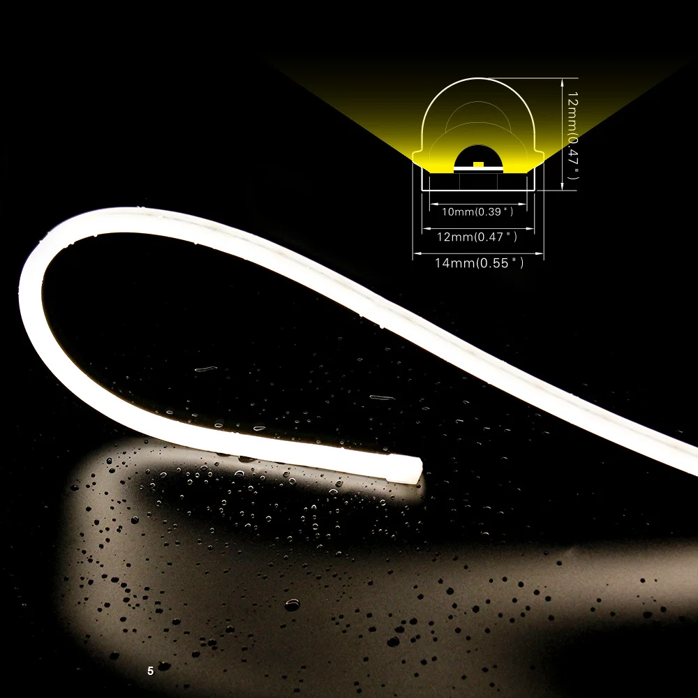 14*12 мм 24 в 9,6 Вт 014012 верхняя Гибкая купольная поверхность светодиодная неоновая трубка освещение ip67 светодиодная Неоновая Гибкая веревка освещение для светодиодного неонового декоративного освещения
