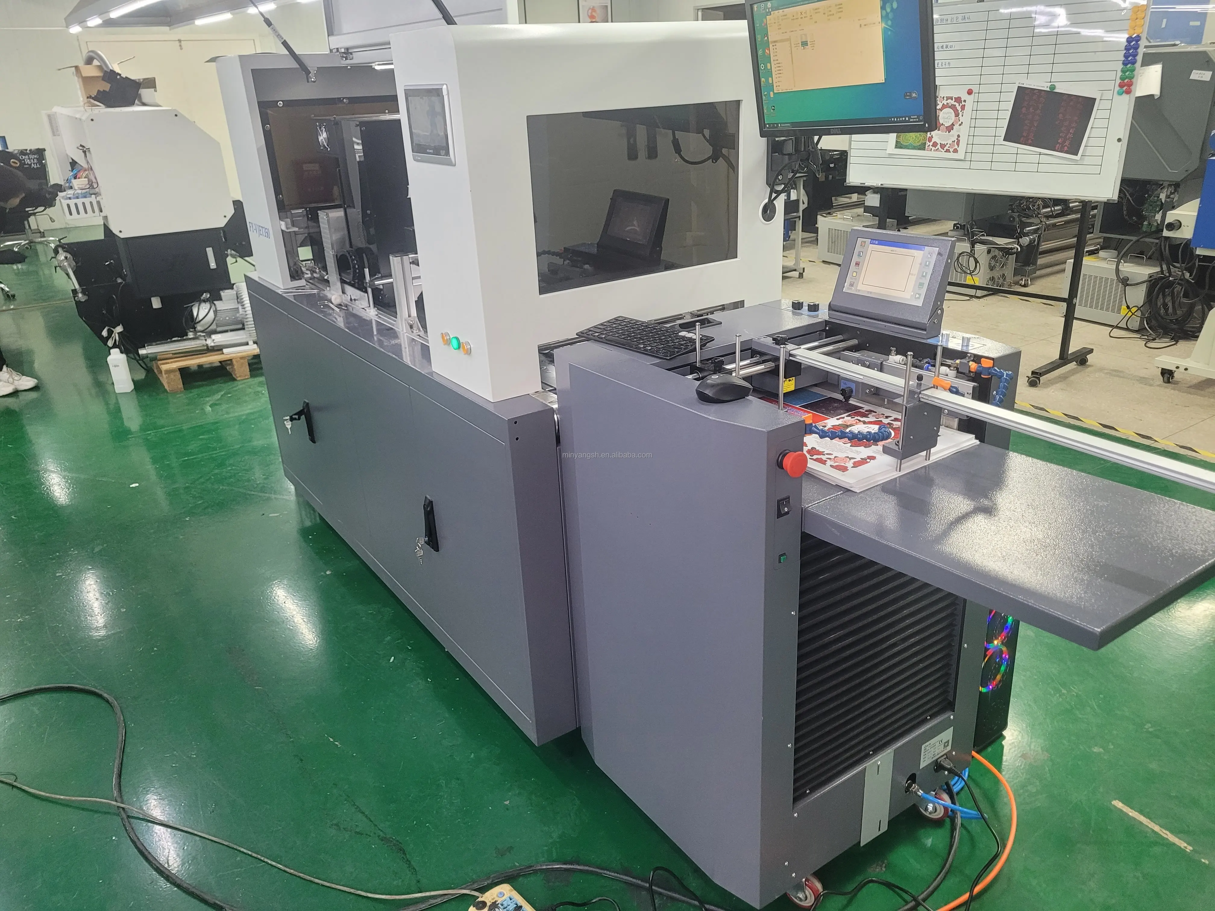 INFINITI FY-VJET350 2023 single pass coated paper business card carton package printing UV varnish printer