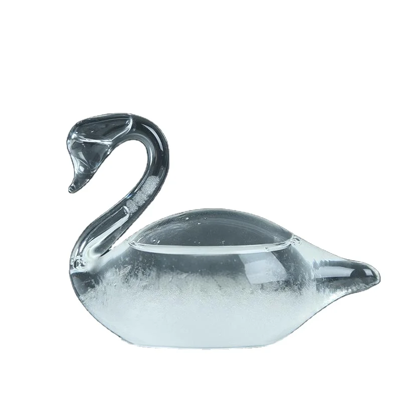 Домашнее украшение Настольный прогноз погоды предсказатель штормовое стекло барометр Лебедь