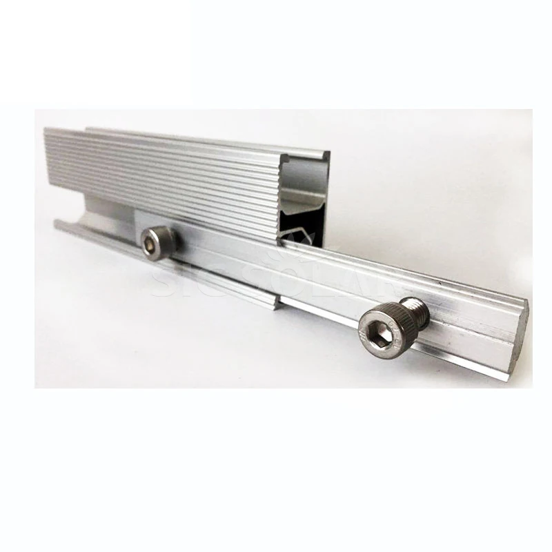 Aluminum Solar Rail Connector For Solar Panel Mounting solar roof mounting system Rail Splice
