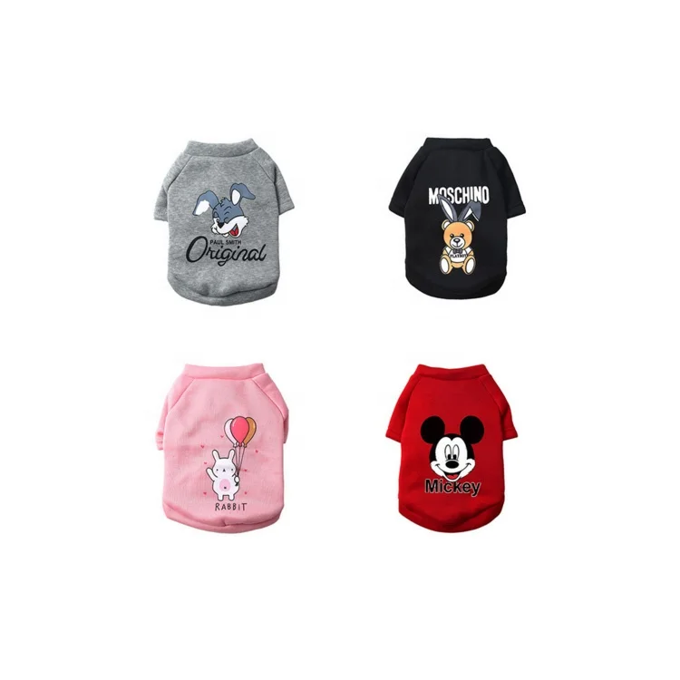 
China Wholesale Bulk Pet Accessories Supply Pet Apparel Custom Logo Dog Clothing Luxury Cotton Dog Clothes 