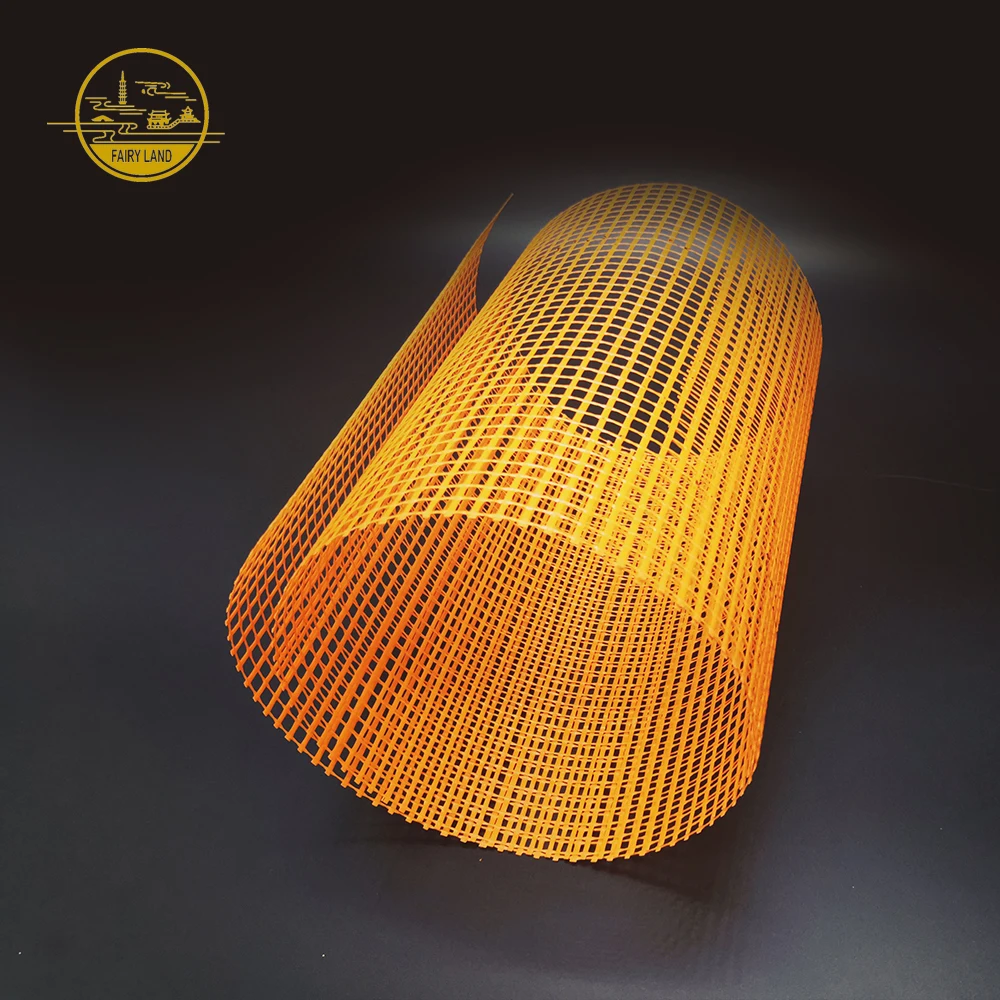 New Arrivals Acid Resistant Orange Color 5-200m Width 5x5Mesh Wholesale Fiberglass Mesh