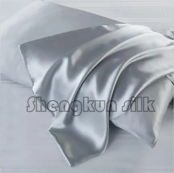 Amazon 100% чистый шелк тутового шелкопряда наволочка скрытая молния закрытия для взрослых и ребенка кожи и уход за волосами