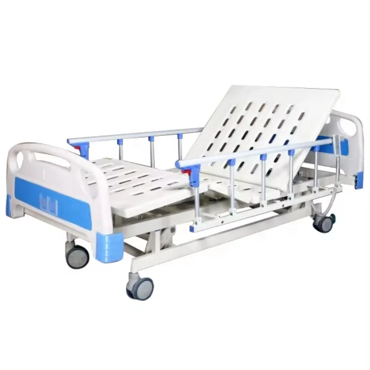 Hot selling cheap 3 function Electric hospital patient bed Medical hospital furniture three fold ward beds With silent wheels