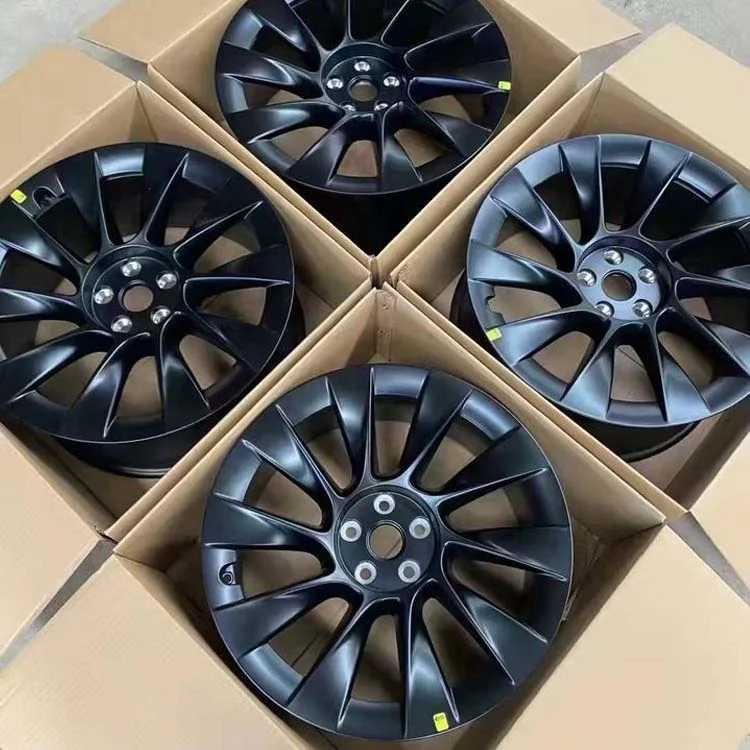 Creease 20 Inch Black Aluminium Alloy Wheel Rim 1188223-00-B For Tesla Model Y 2021 2022 Wheel Hubs