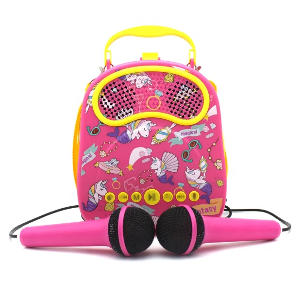 Kids karaoke speaker musical instruments Wireless BT Portable Handheld Karaoke Machine for Party Home Birthday Christmas gifts