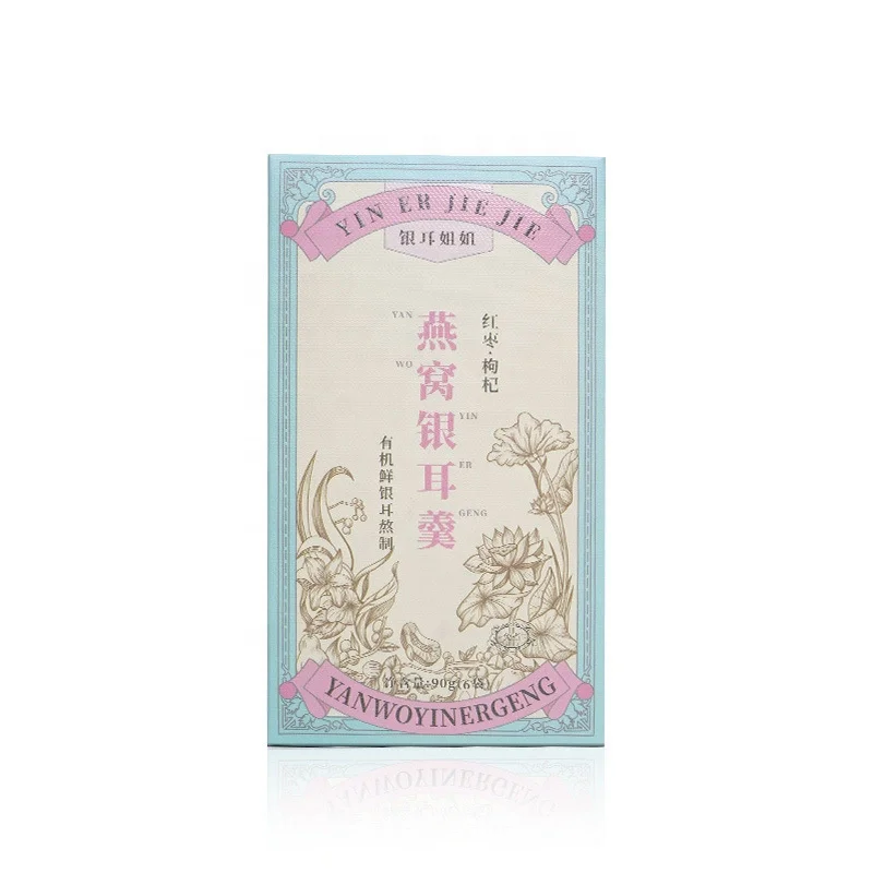 Похудение потеря веса завтрак здоровая пища суп-тремелла суп из птичьего гнезда Sup Sarang Burung dan Jamur Perak