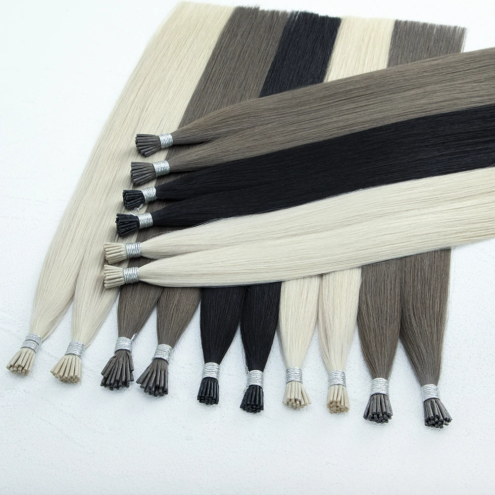 Top Selling Keratin Hair Unprocessed European Raw Hair human hair extensions i tip
