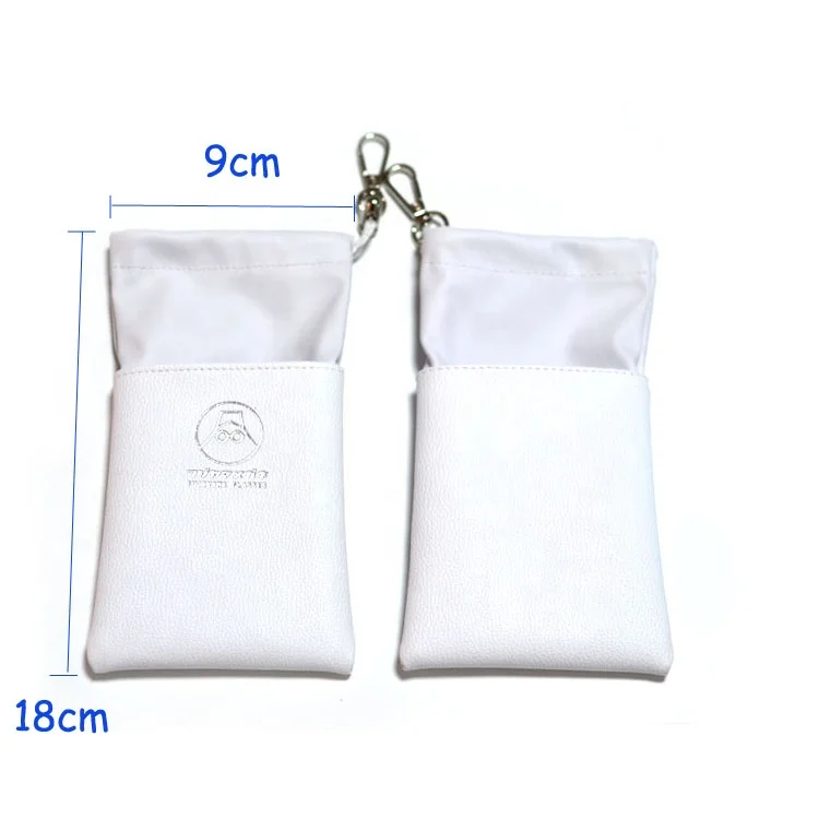 Sunglasses drawstring bag sunglasses pouch leather PU bag with custom foiled logo