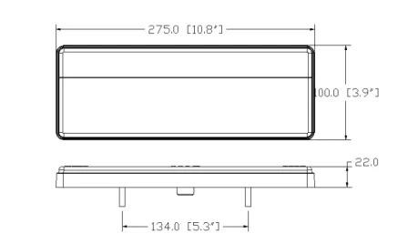 
Factory supply rectangular tail lamp trailer parts led indicator light in shanghai of LT106 