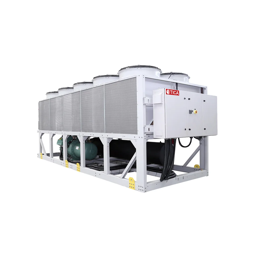 China Industrial Refrigerated Inverter TICA Chiller Unit Price Conditioning Commercial Screw Cooled Brands Air Cooled Chiller