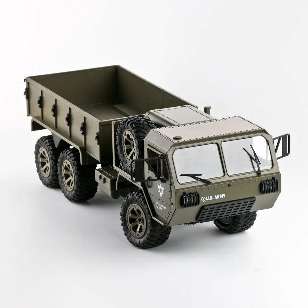 1/12 Full Scale 6WD US Army RC Military Truck 6x6 Wifi Camera Off-Road Pickup RC Truck Wholesale RC Cars RTR for Children