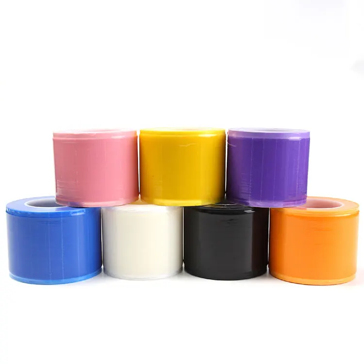 Barrier Film with Dispenser Box Blue Tape Disposable Protective PE Film Barrier for Dental Tattoo 4 x 6 inches 1200 Sheets