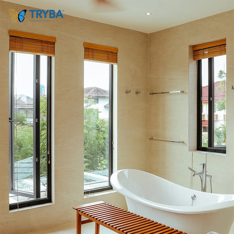 Thermal heat insulation IGU glaze hinged swing windows