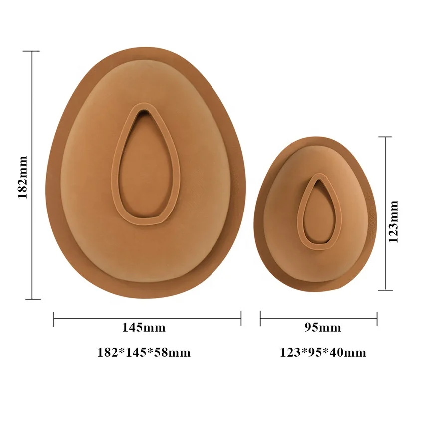 Large Easter Dinosaur Egg Mold Food Grade Silicone Smooth Empty Chocolate Baking Tool