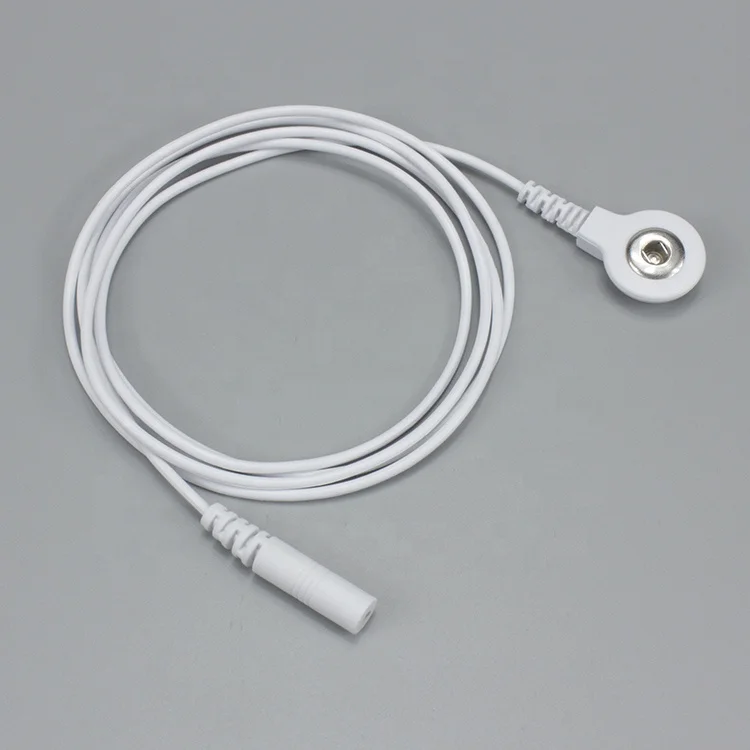 Tens Snap Electrode Lead Wire 3.5mm Snap to 2mm Pin Tens Cable  2.0pin male and female