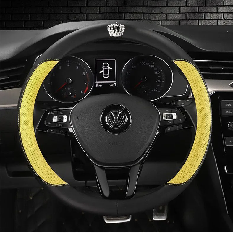 Crown set diamond car steering wheel cover lovely Swan car handle set rhinestone Mosaic creative handle set