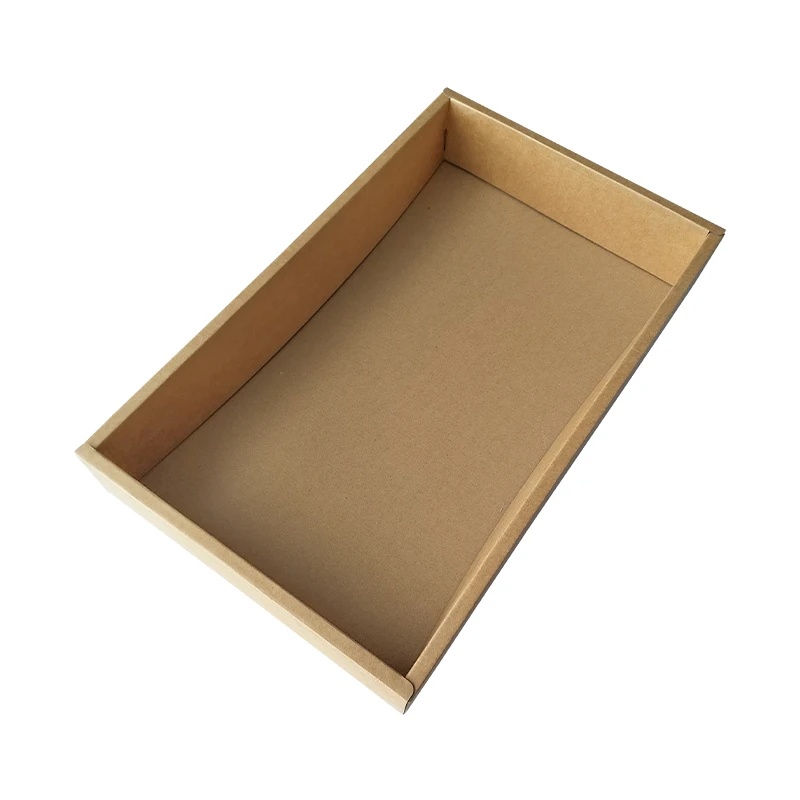 Hot Sales Large Bearing Capacity Corrugated Cardboard Durable Paper Trays Folding Size Custom Goods Packaging Display Paper Tray