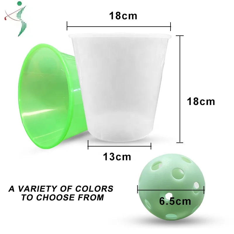 Manufacturer Wholesale High Quality Golf Ball Bucket Fluorescent Golf Ball Storage Container