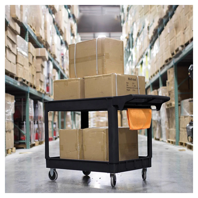 Heavy Duty Large Tooling Service Trolley Bathroom Storage Cart Rack with Wheels Vegetable Basket Storage Industrial Storage Cart