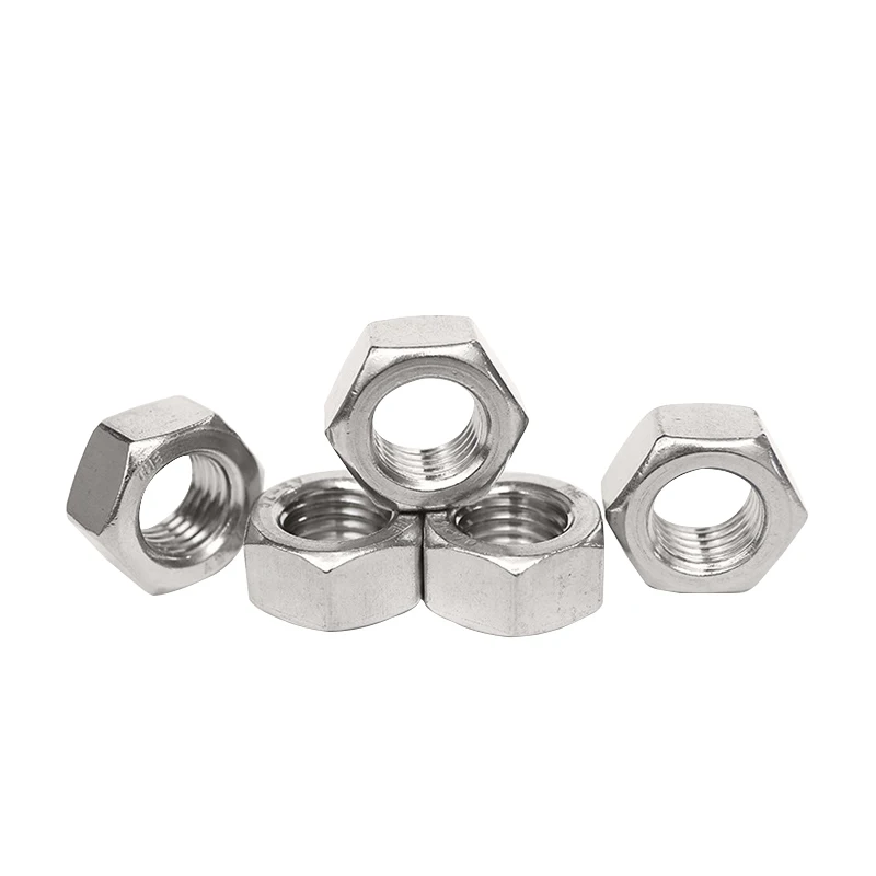 DIN 934 Stainless Steel hex coupling nuts 304/316 A2-70 A4-70 Hex Nut with Metric and Inch Hexagon Nut