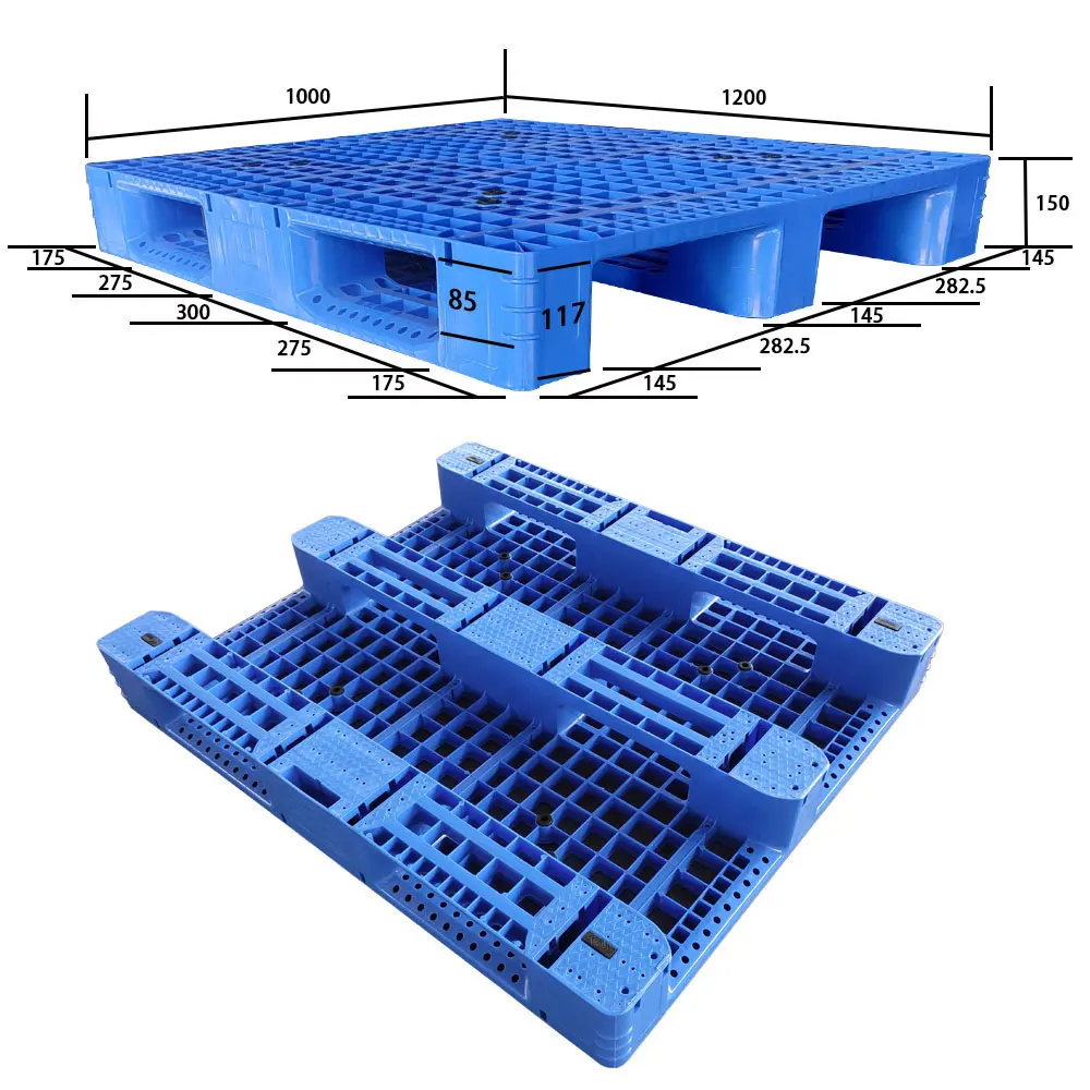 China Export Plastic Pallets 1100 x 1100 x 150mm High Quality Cheap Pure or Recycled HDPE Plastic Pallets