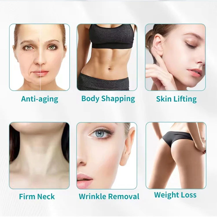 2024 new 2in1 dual machine face lifting RF wrinkle removal and skin lifting beauty instrument 448 deep rf for beauty salon