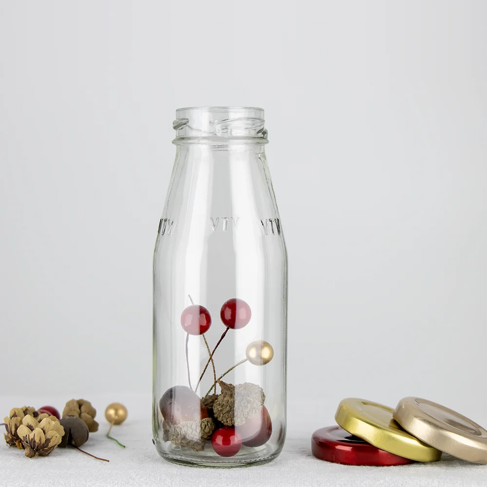 Cold Brew Coffee Drinking Packaging Glass Bottle Round Beverage Wine Ice 190ml Glass Bottles for Juice Cylinder Hot Stamping