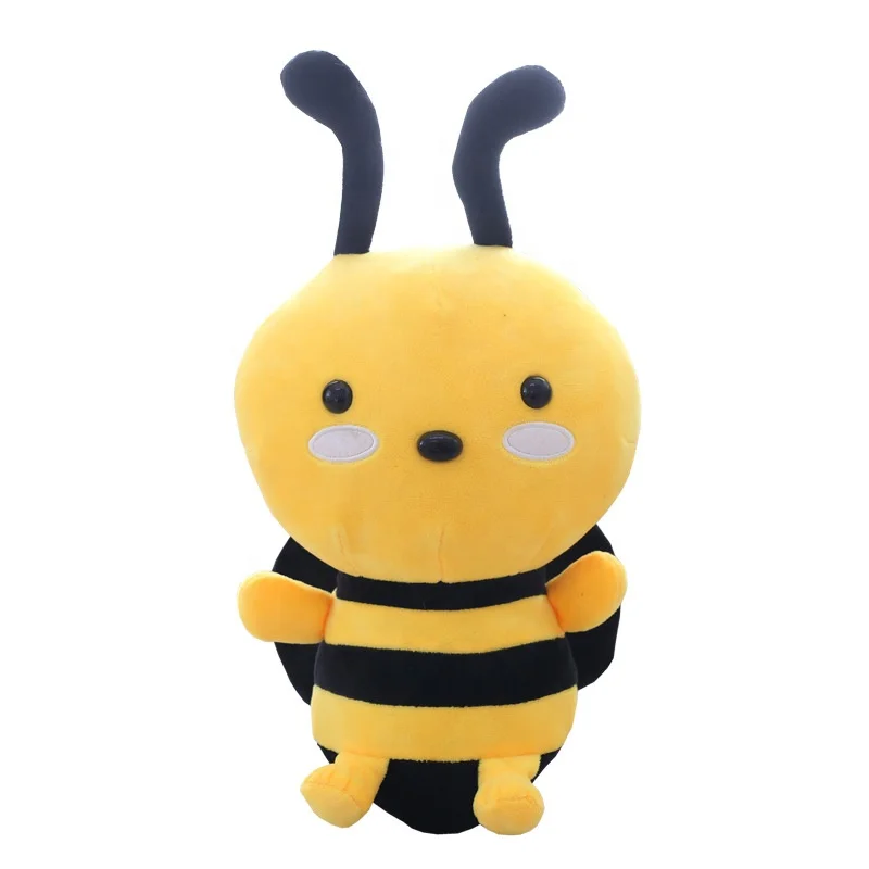 Fashion little bee pillow stuffed plush toy lovely bee insect stuffed custom lovely popular plush soft cartoon doll