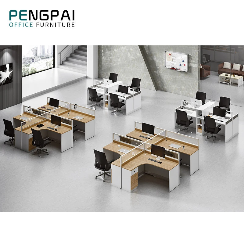 Office Furniture  modern wooden L shape executive workstation manager staff desk table workstation