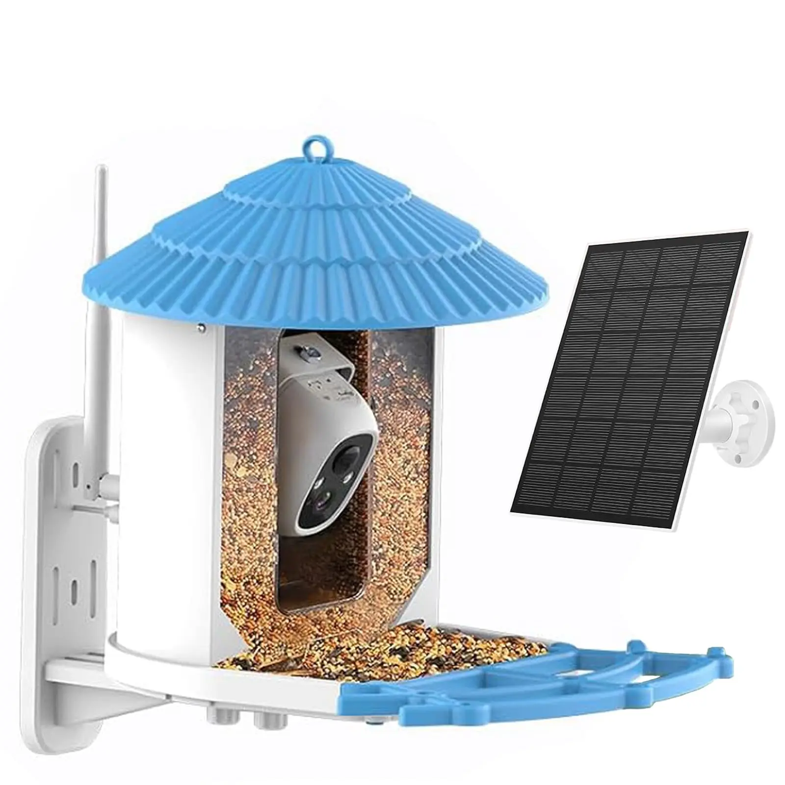 Smart WIFI Wild Bird Feeder With Camera To Capture Bird Movements AI to Recognize Birds Supports Device Sharing