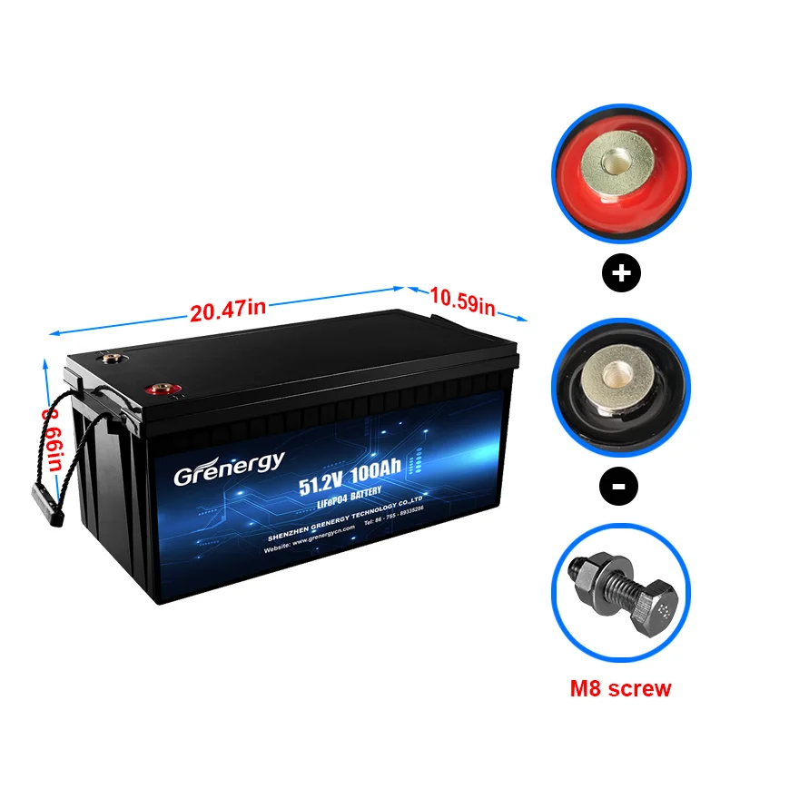 Smart APP 48V 10Kw 48Volts Lifepo4 Batteries 100V 100Ah Prismatic Battery Module 52V 300 Ah 16Ah for Energy Storage