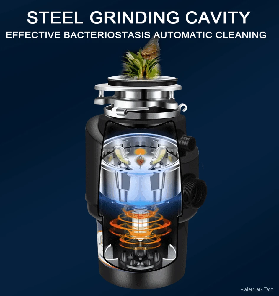 10 лет гарантии заводская цена 1200 Вт измельчитель пищевых отходов мусора для кухни из нержавеющей стали