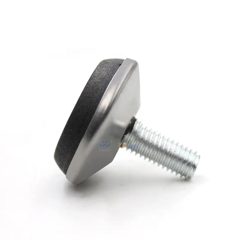 DWL-182 Wholesales Most Popular sliver color Metal Standard Quality Home Furniture Swivel Leveling Foot