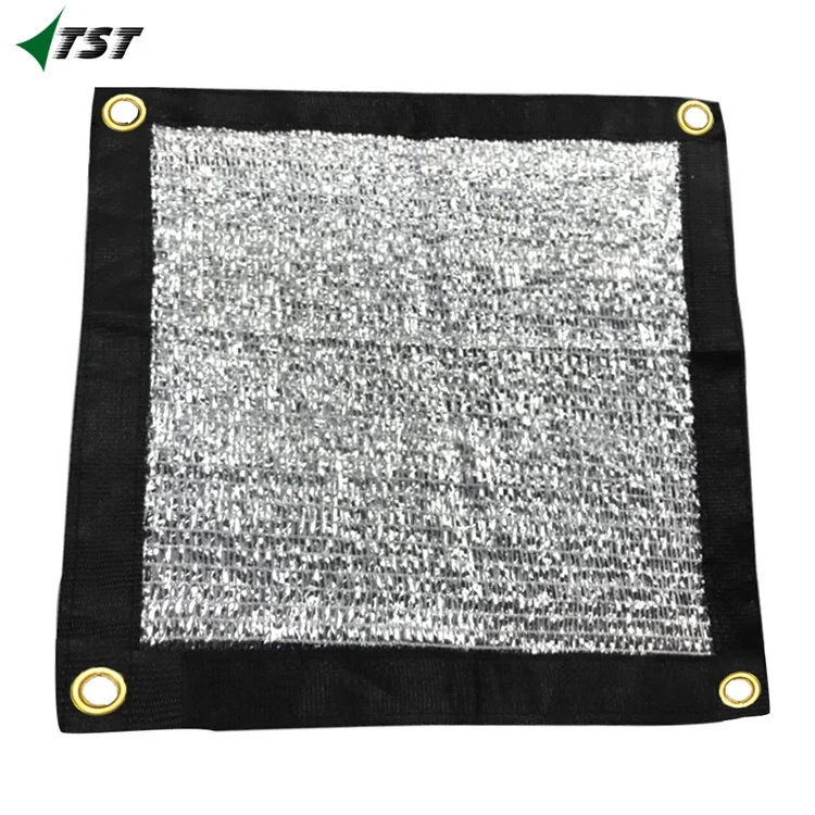 80% HDPE aluminum silver plastic garden sun shade netting for car parking (3*3m)