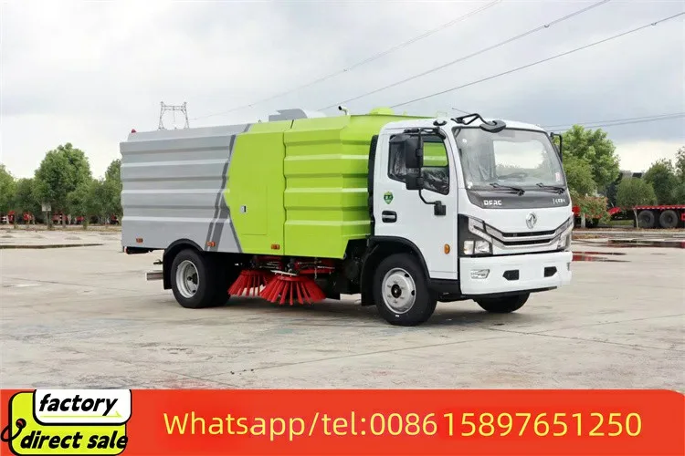 sweeper truck 10m3 DongFeng euro6 truck mounted street sweeper for sale