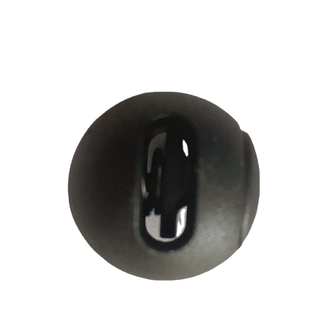 
Sell well round ball black spring Double holes fashion plastic stopper 