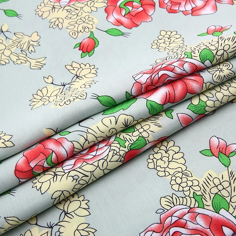 
high quality jacquard 100% polyester dobby lining fabric flower woven print fabric 