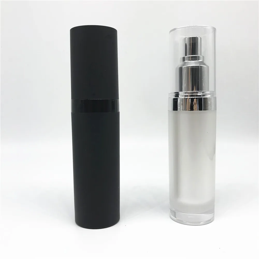 
Where to Buy 50ml Customized Logo Printing Matte Black Finished Empty Plastic Lotion Bottles Packaging 