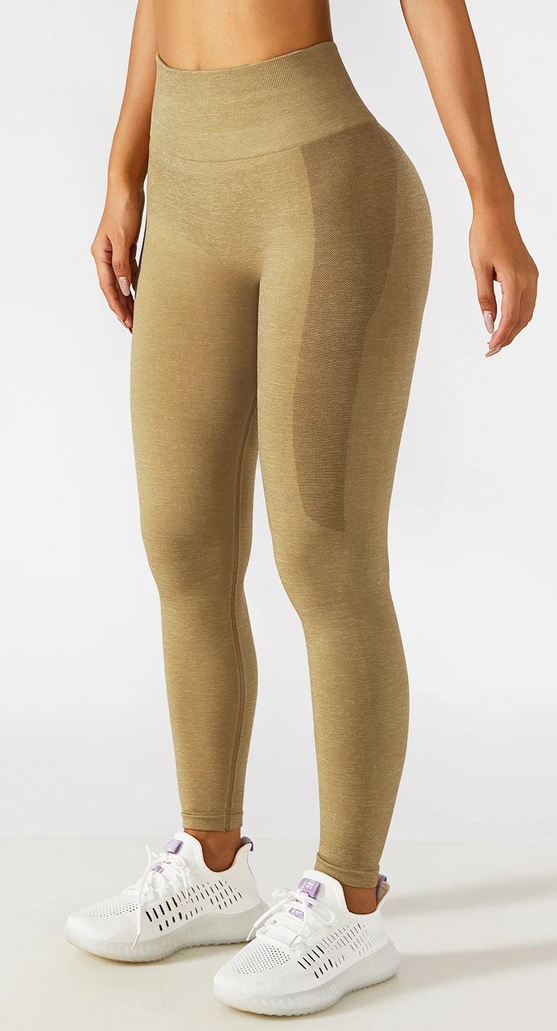 2022 Seamless Yoga Pants High Waist Slim Peach Hip Lift Sports Tights Running Fitness Trousers Women Leggings