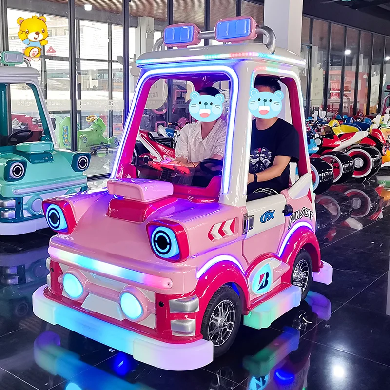 Haojile Amusement Park Outdoorbig Wheel Anti Collision Parent-Kid Ride Battery Bumper Cars Ride On Car Kid Games