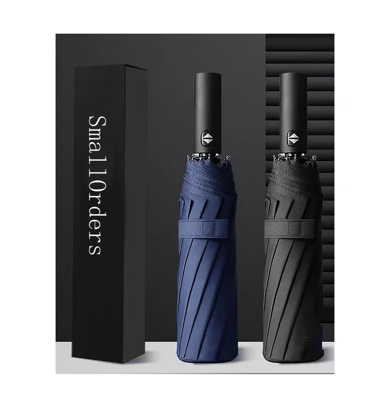 SmallOrders G050201 Hot selling fully automatic folding business custom logo gift vinyl sunscreen Promotional umbrellas