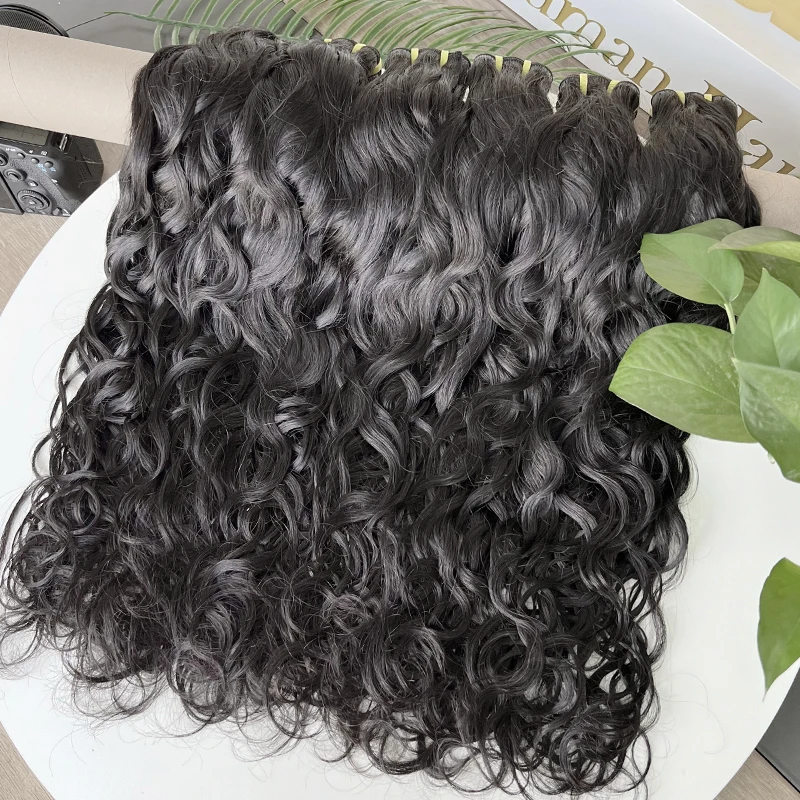 wholesale bundle deals human hair virgin 12a water wave hair bundles 100% virgin human hair bundles