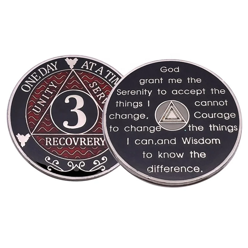 High Quality Custom Fashion Metal Crafts Challenge Coin UV Plated Letters Numbers Multiple 3D Design Options Digital Silk Screen