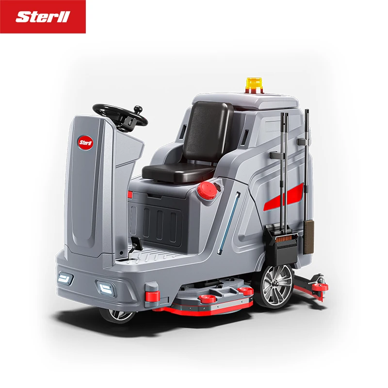Strell Hot Selling  Industrial Ride On Auto Automatic SX1100 Floor Scrubber Ceramic Tile Floor Cleaning Machine